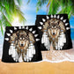 Native Wolf Black Color - Beach Short Reefox - Owls Matrix LTD