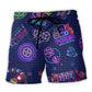 Beach Short / Adults / S Poker Neon It's Poker Time - Beach Short Reefox - Owls Matrix LTD