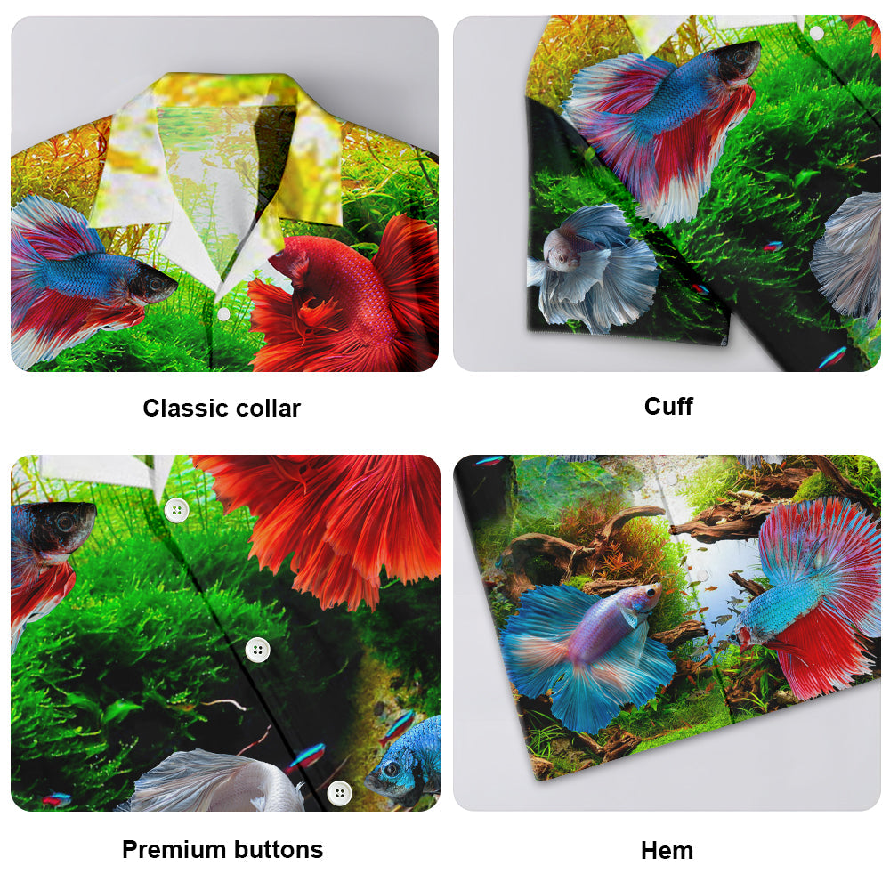 Fish Guppies Aquatic Style - Hawaiian Shirt