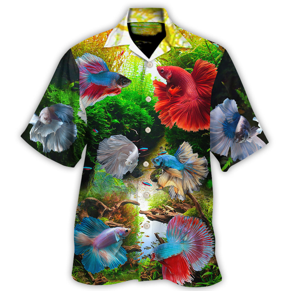 Fish Guppies Aquatic Style - Hawaiian Shirt