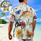 Farm Agriculture Sunflower Butterfly - Hawaiian Shirt