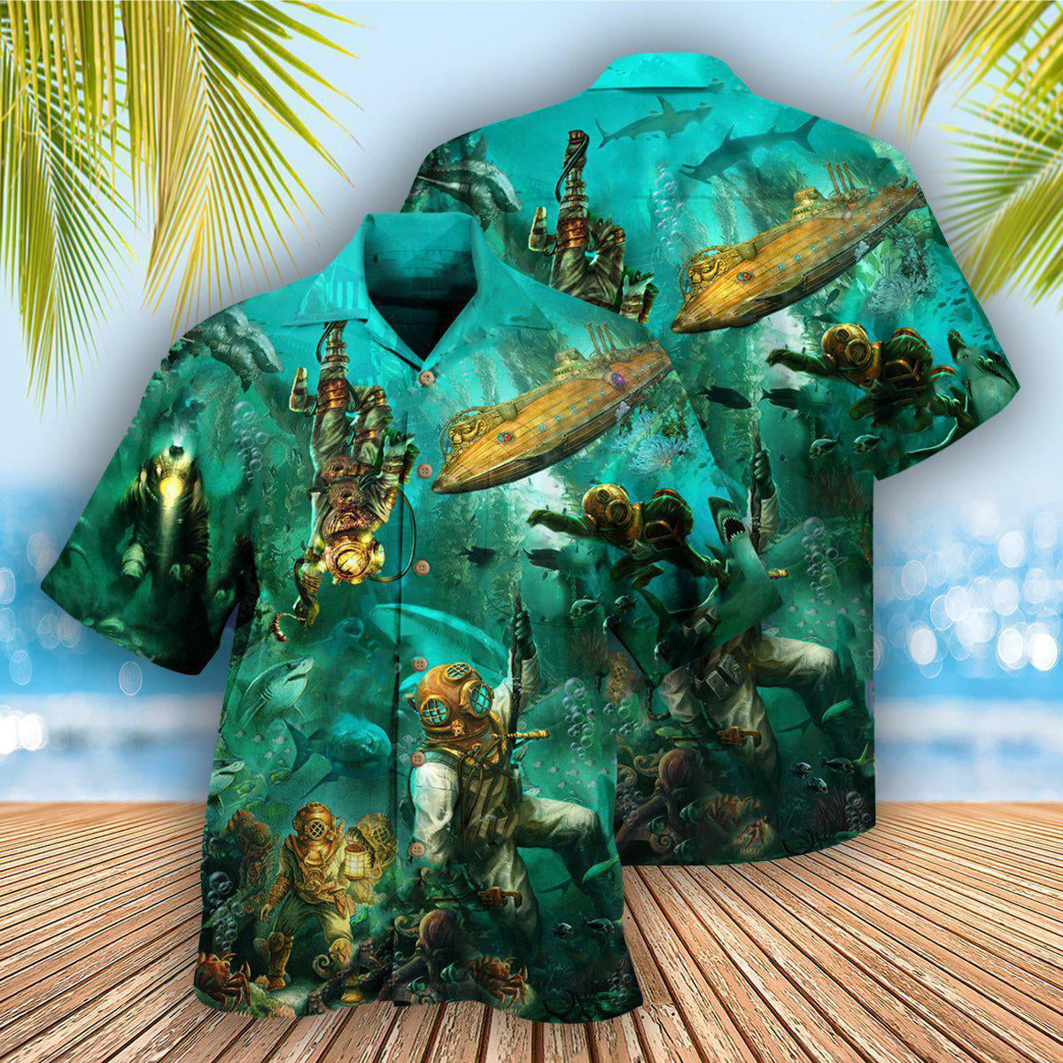 Ocean Into The Sea I Go And Dive - Hawaiian Shirt - Reefox