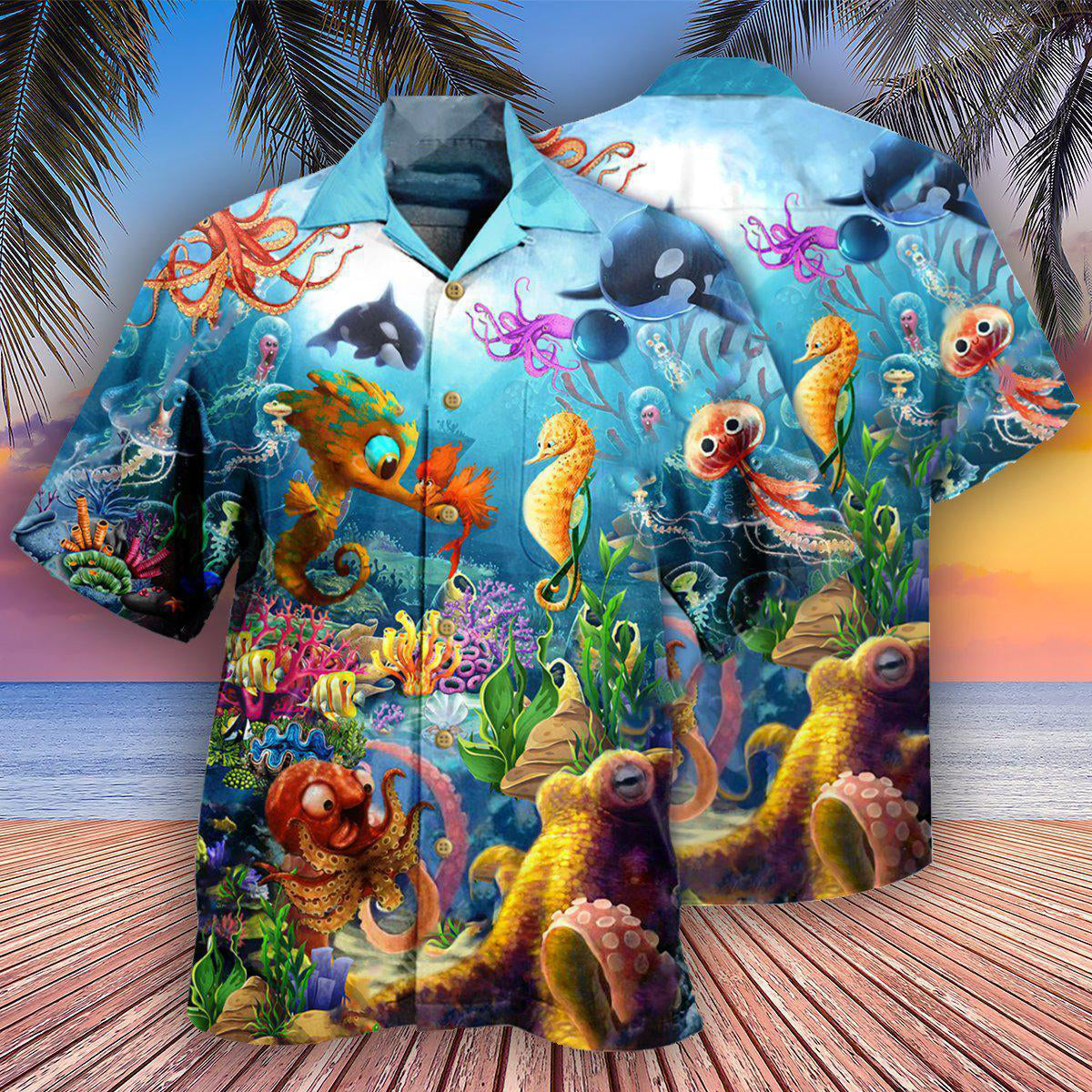Ocean Marine Is Fun - Hawaiian Shirt - Reefox
