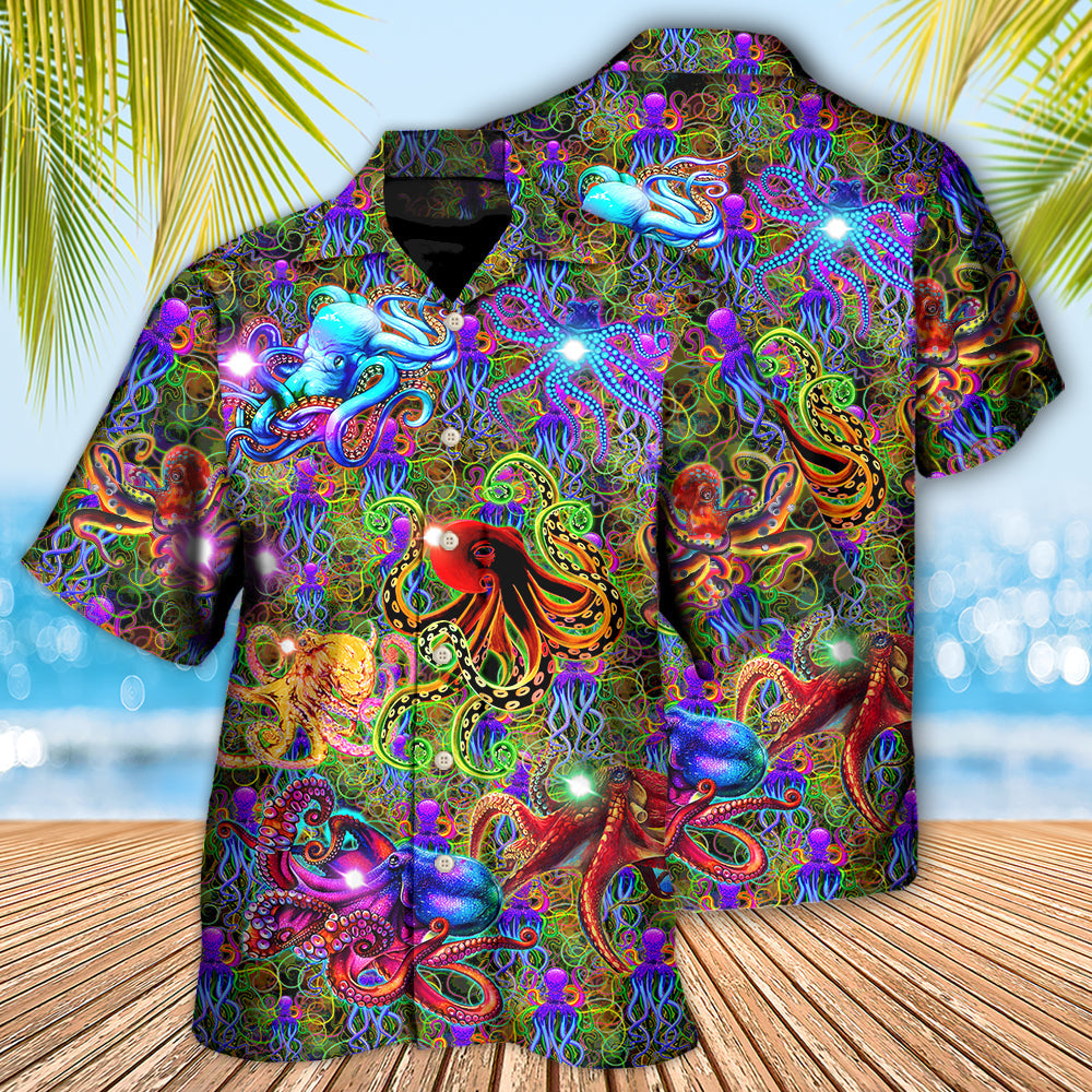Octopus Life Is Better With An Octopus Fullcolor Nice Style - Hawaiian Shirt - Reefox