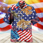 Octopus Independence Day USA Flag - Hawaiian Shirt - Reefox
