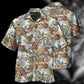 Owl Vintage Leaf Style - Hawaiian Shirt - Reefox