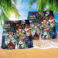 Owl Love Christmas Happy So Cute So Cool - Beach Short Reefox - Owls Matrix LTD