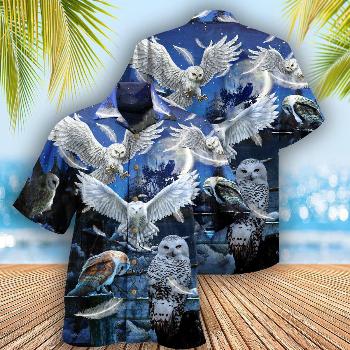 Owl Sing At Silent Night Cool Style - Hawaiian Shirt - Reefox
