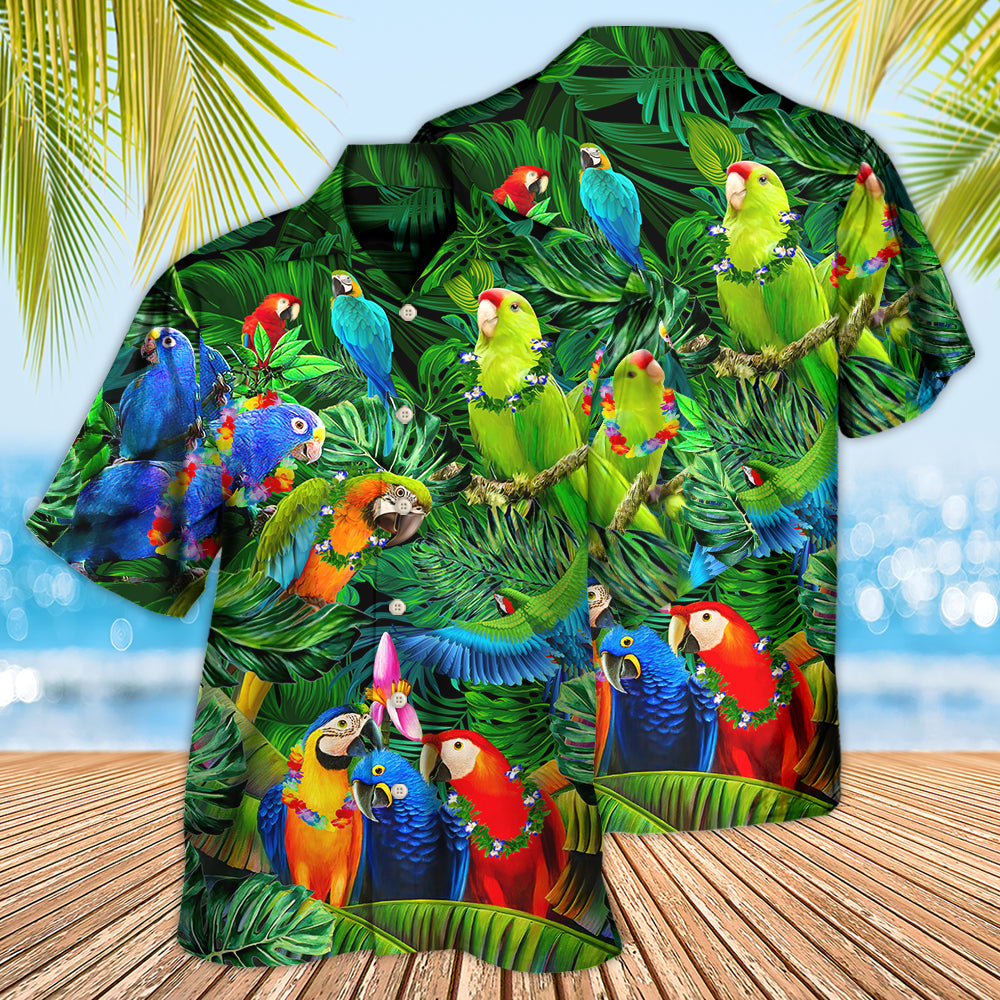 Parrot Couple Love Happiness - Hawaiian Shirt - Reefox
