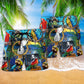 Parrot Love Life Colorful Place - Beach Short Reefox - Owls Matrix LTD
