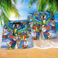 Parrot Mardi Gras Merry Christmas - Beach Short Reefox - Owls Matrix LTD