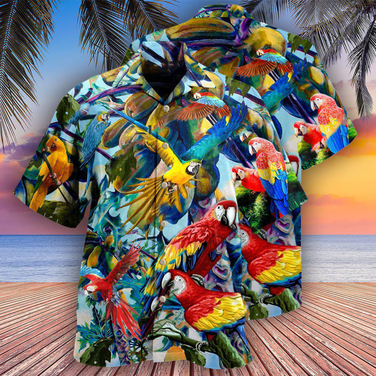 Parrot Really Likes Papaya - Hawaiian Shirt - Reefox