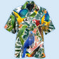 Parrot Tropical Leaf - Hawaiian shirt - Reefox