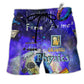 Beach Short / Adults / S Physics Amazing Awesome Dark Blue - Beach Short Reefox - Owls Matrix LTD