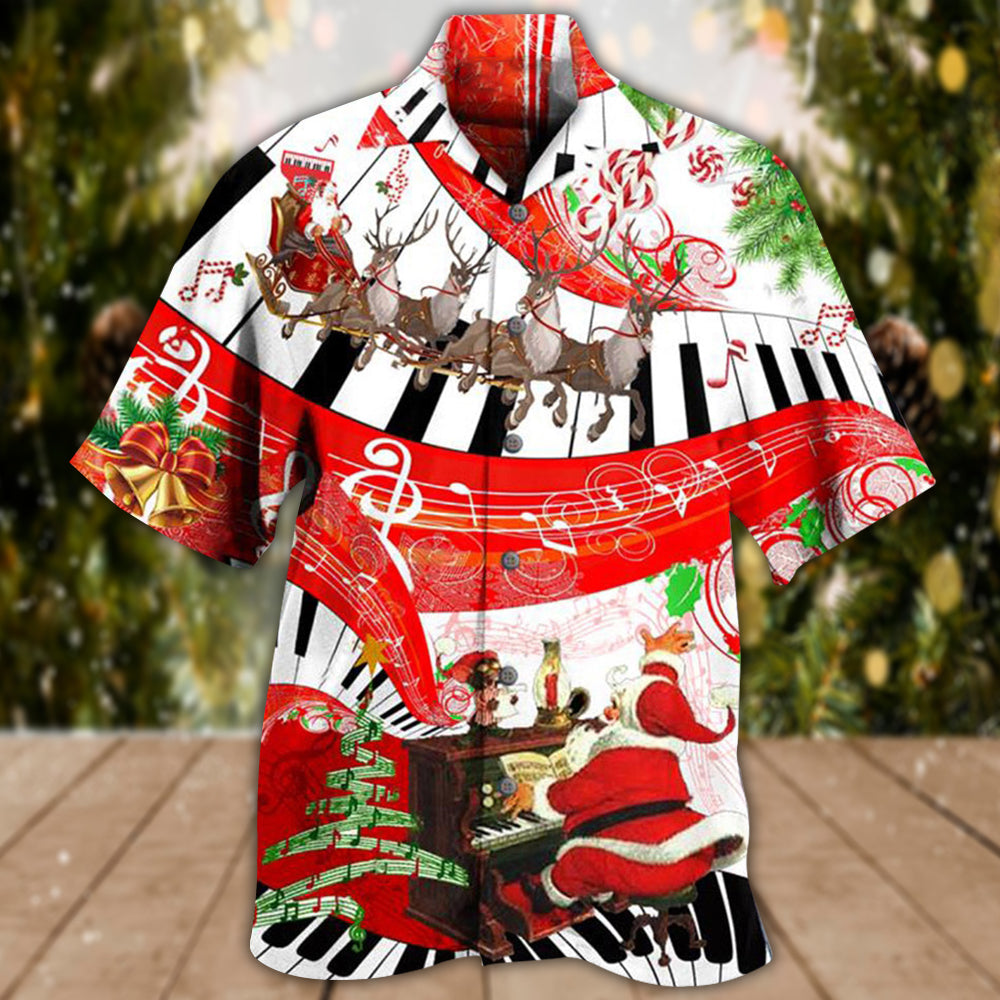 Piano Music Merry Christmas Love - Hawaiian Shirt - Reefox