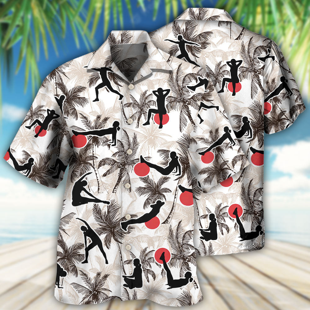 Pilates Tropical Tree - Hawaiian Shirt - Reefox