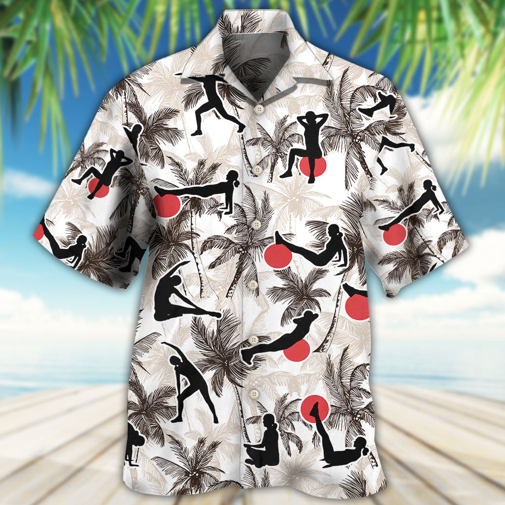Pilates Tropical Tree - Hawaiian Shirt - Reefox