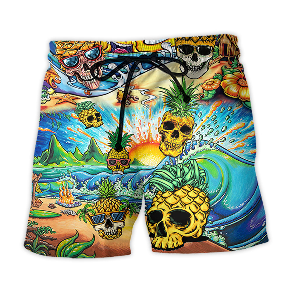 Beach Short / Adults / S Pineapple Love Summer - Beach Short Reefox - Owls Matrix LTD