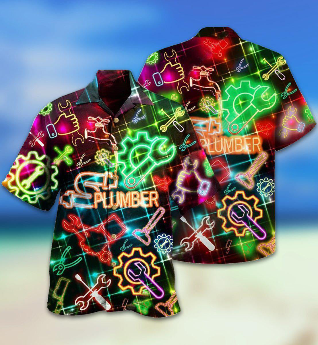 Plumber Amazing Neon - Hawaiian Shirt - Reefox