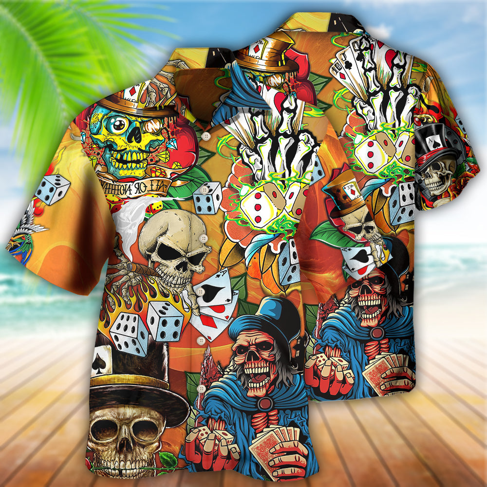 Poker Skull Life Style - Hawaiian Shirt - Reefox