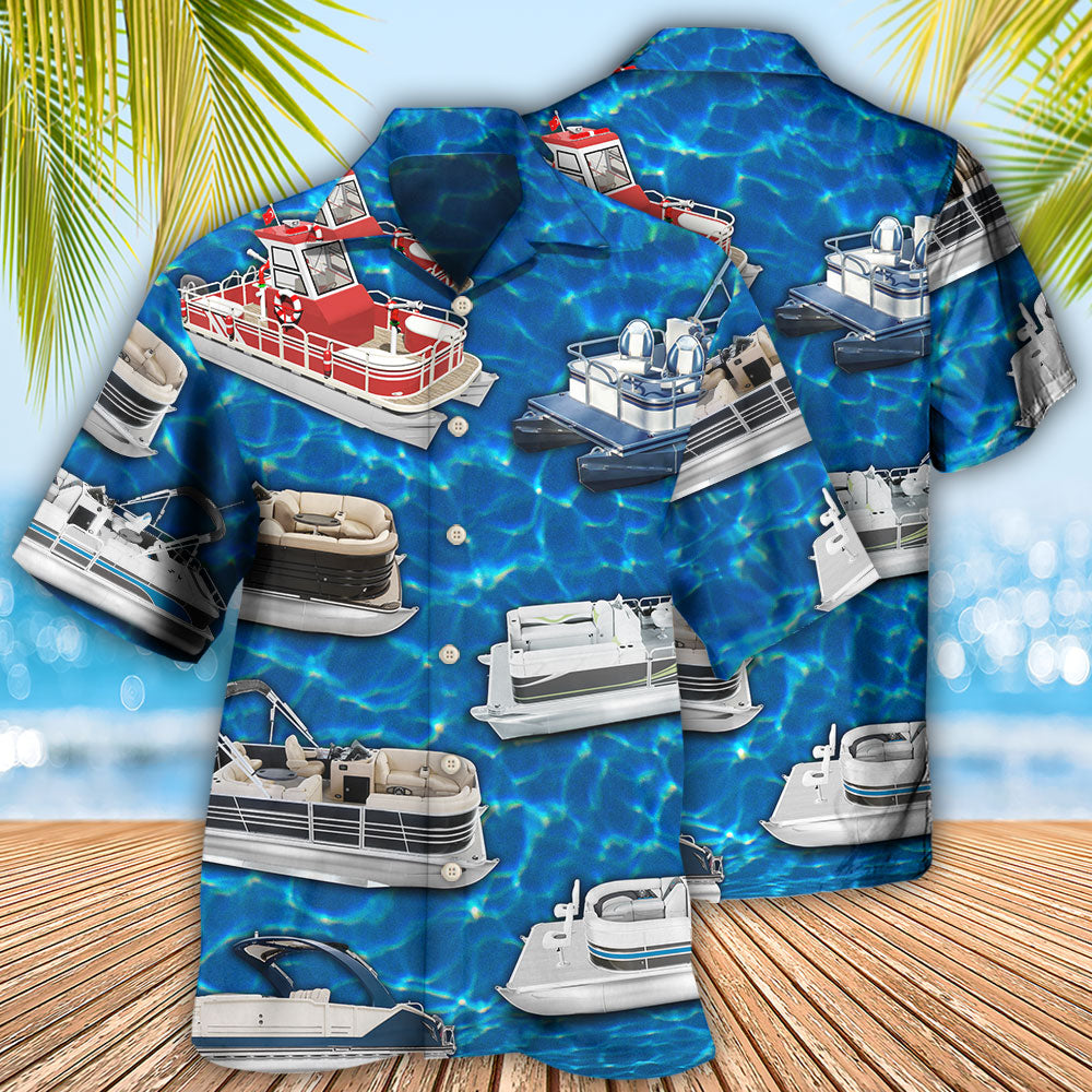 Pontoon Blue Water - Hawaiian Shirt - Reefox