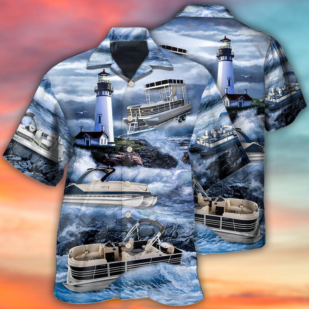 Pontoon Lighthouse - Hawaiian Shirt - Reefox