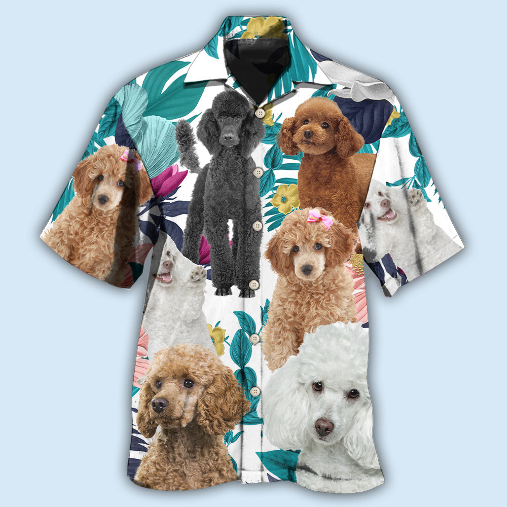 Poodle Lovely Tropical Leaf - Hawaiian Shirt - Reefox