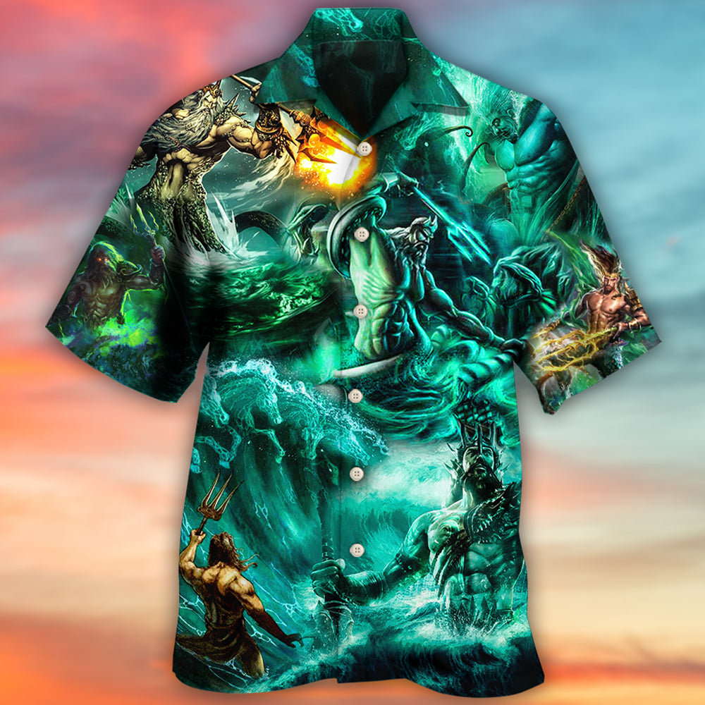 Poseidon The God of Seas Style - Hawaiian Shirt - Reefox