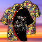 Gun Skull Hand Tropical Gun In Death - Hawaiian Shirt - Reefox