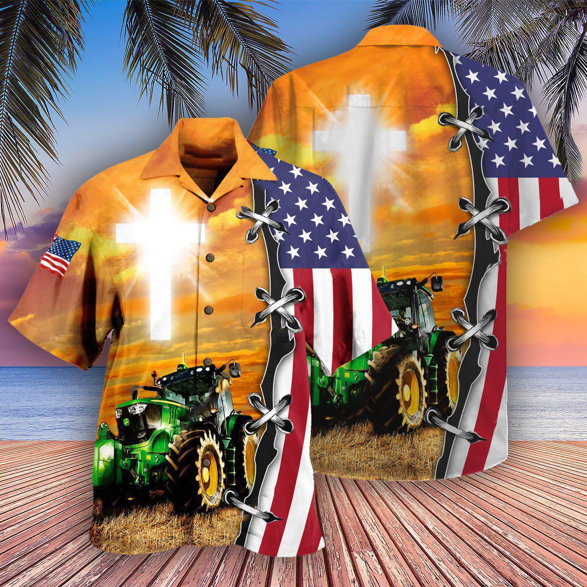 Tractor Proud To Be A Farmer - Hawaiian Shirt - Reefox