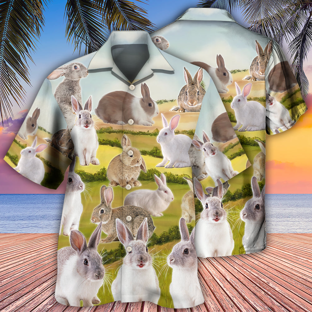 Rabbit It's A Wonderful Garden - Hawaiian Shirt - Reefox