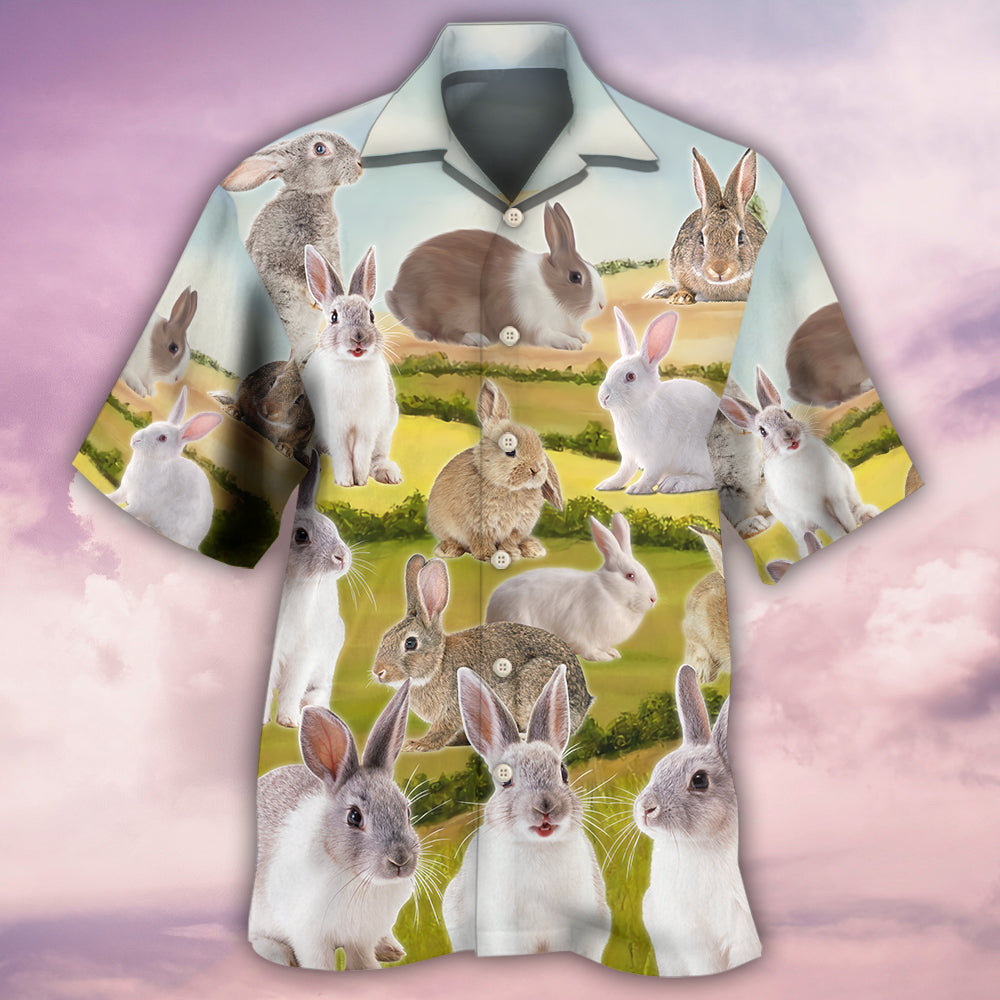 Rabbit It's A Wonderful Garden - Hawaiian Shirt - Reefox