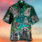 Raccoon Style With Green - Hawaiian Shirt - Reefox