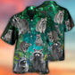 Raccoon Style With Green - Hawaiian Shirt - Reefox