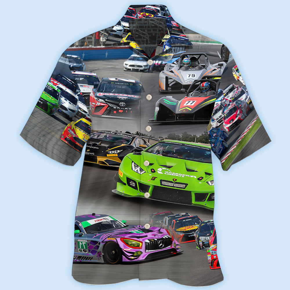 Car Racing Real - Hawaiian Shirt - Reefox