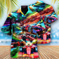 Car Racing Warning Auto Racing Fast - Hawaiian Shirt - Reefox