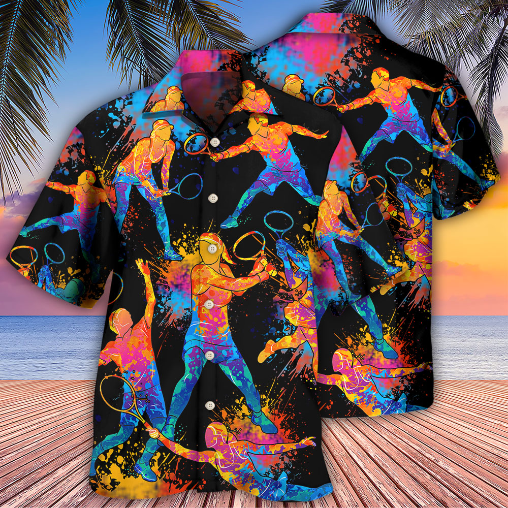 Racquetball Color Art - Hawaiian Shirt - Reefox
