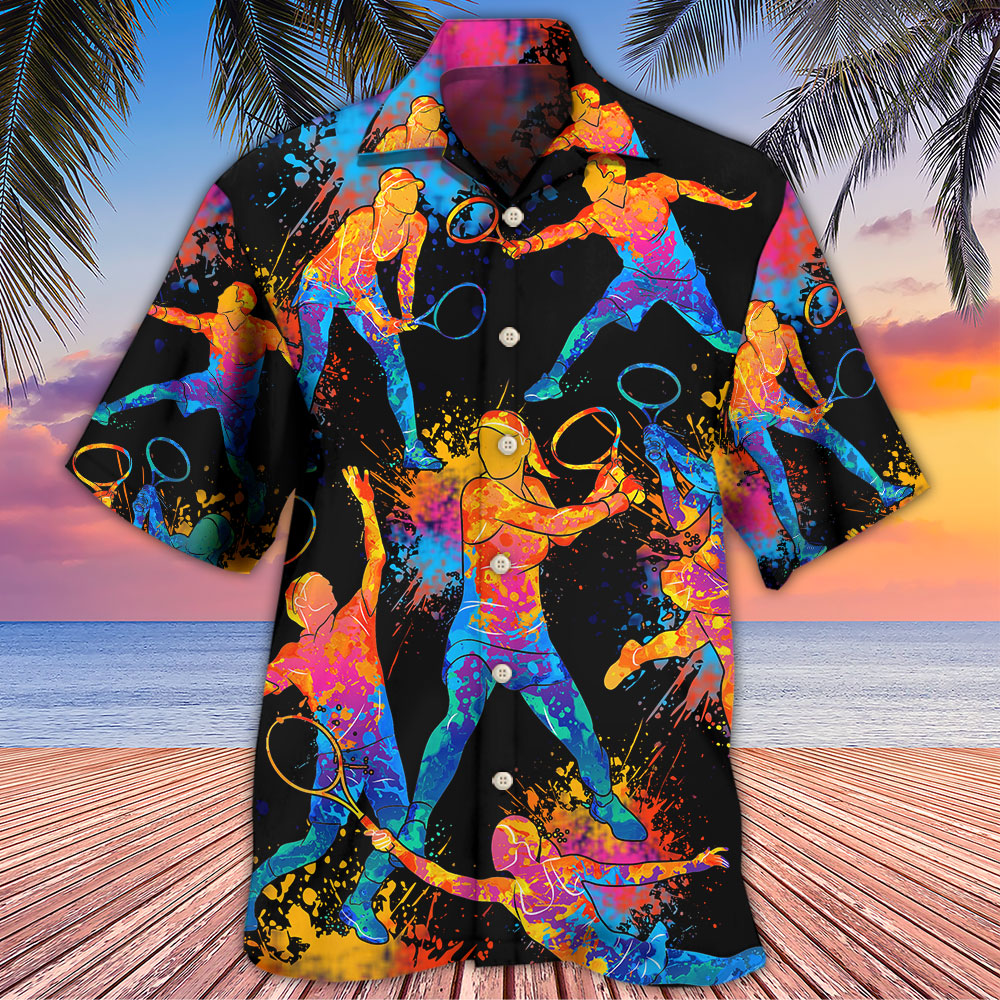 Racquetball Color Art - Hawaiian Shirt - Reefox