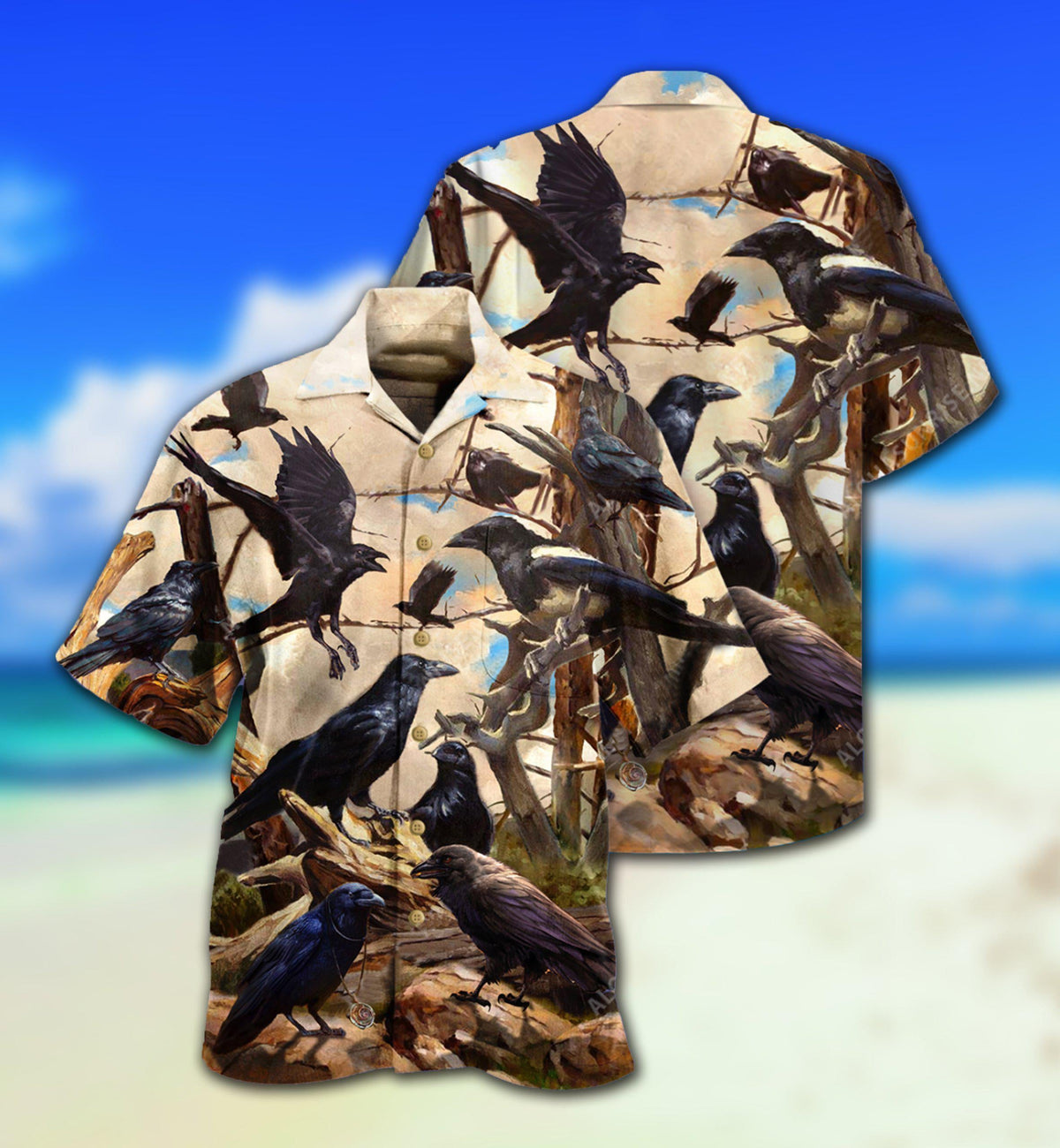 Raven All Crows Are Not Raven - Hawaiian Shirt - Reefox