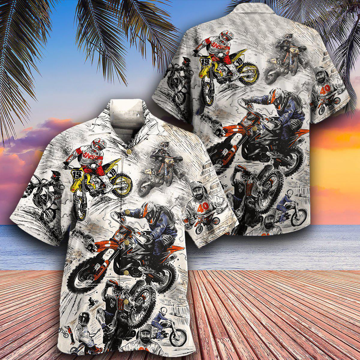 Motorcycle Ride Hard And Cool - Hawaiian Shirt - Reefox