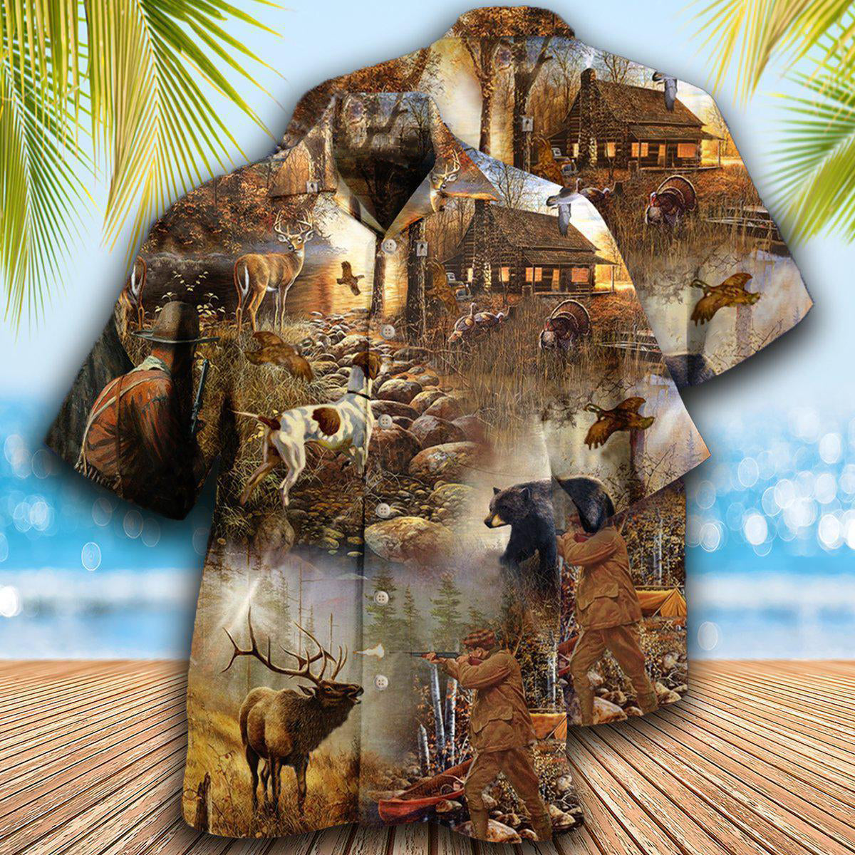 Hunting Rise Shine It's Hunting Time Cool - Hawaiian Shirt - Reefox