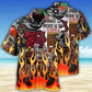 Music Rock Music Red Flame Chill - Hawaiian Shirt - Reefox