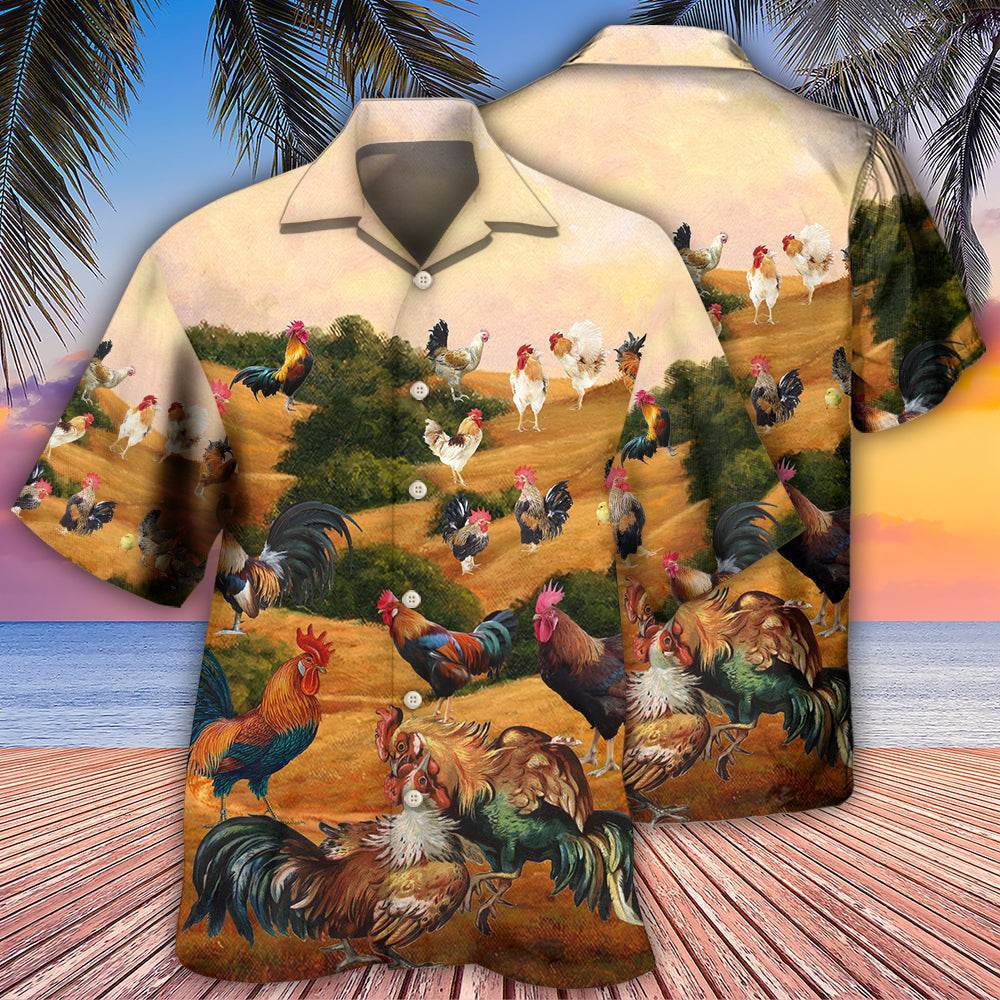 Chicken Farm Autumn Style - Hawaiian Shirt - Reefox