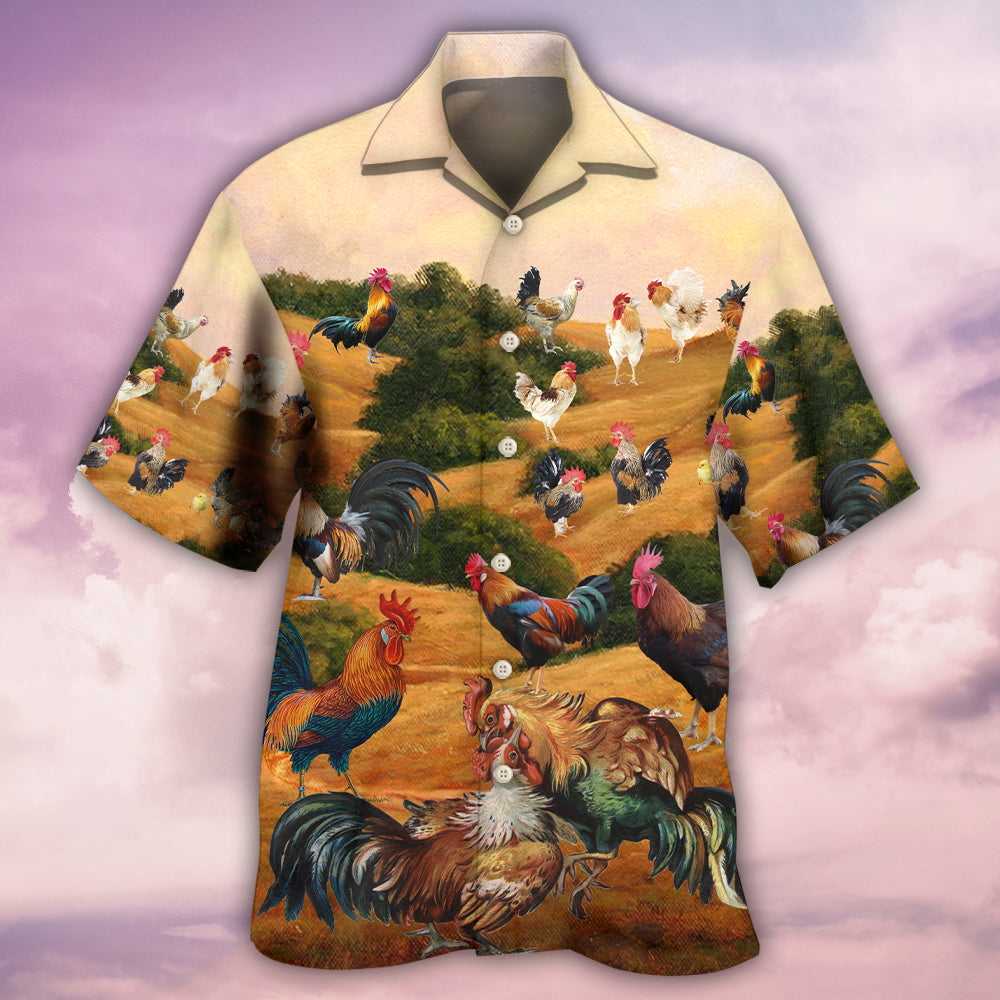 Chicken Farm Autumn Style - Hawaiian Shirt - Reefox