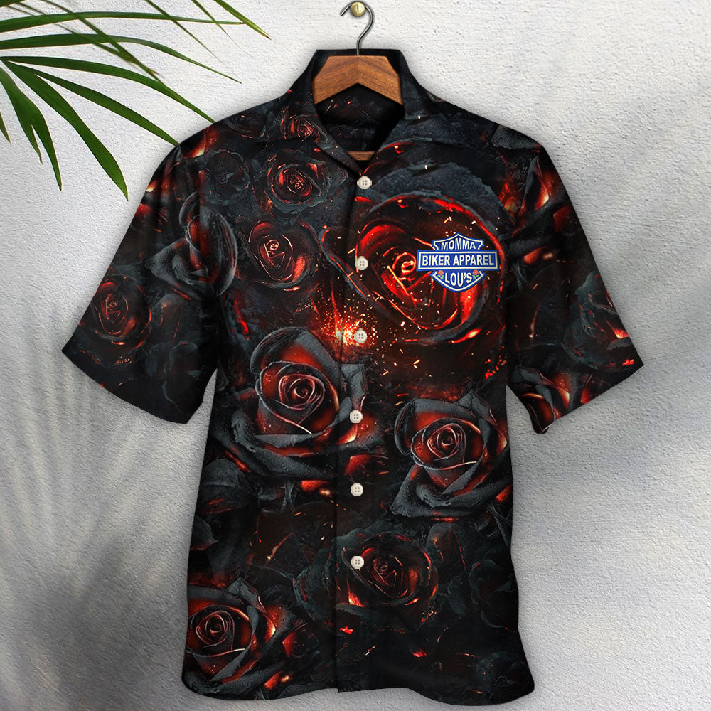 Rose Flowers Life Is Like Burning - Hawaiian Shirt - Reefox