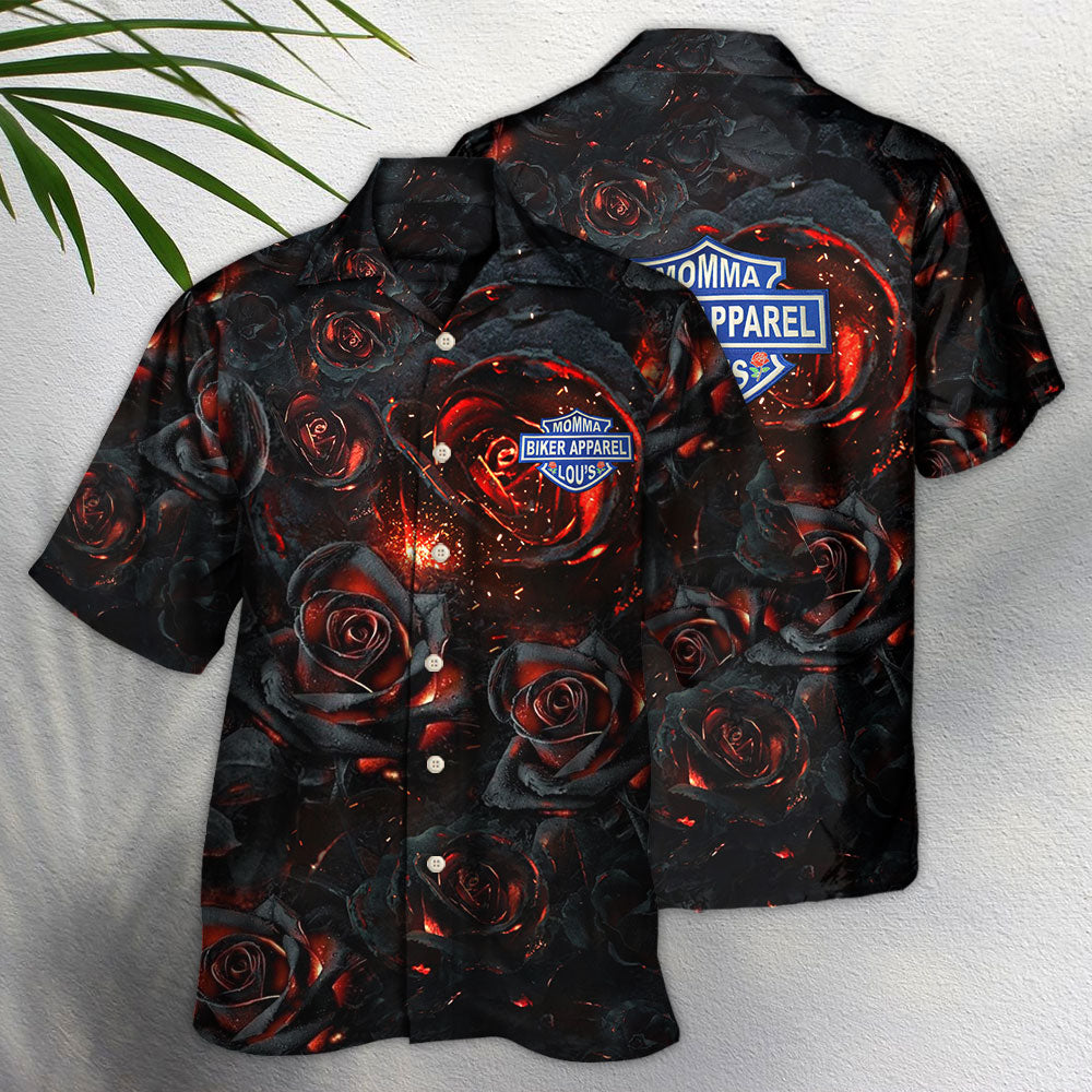 Hawaiian Shirt / Adults / S Rose Flowers Life Is Like Burning - Hawaiian Shirt - Reefox