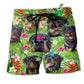 Beach Short / Adults / S Rottweiler Happy Summer With Dogs - Beach Short Reefox - Owls Matrix LTD