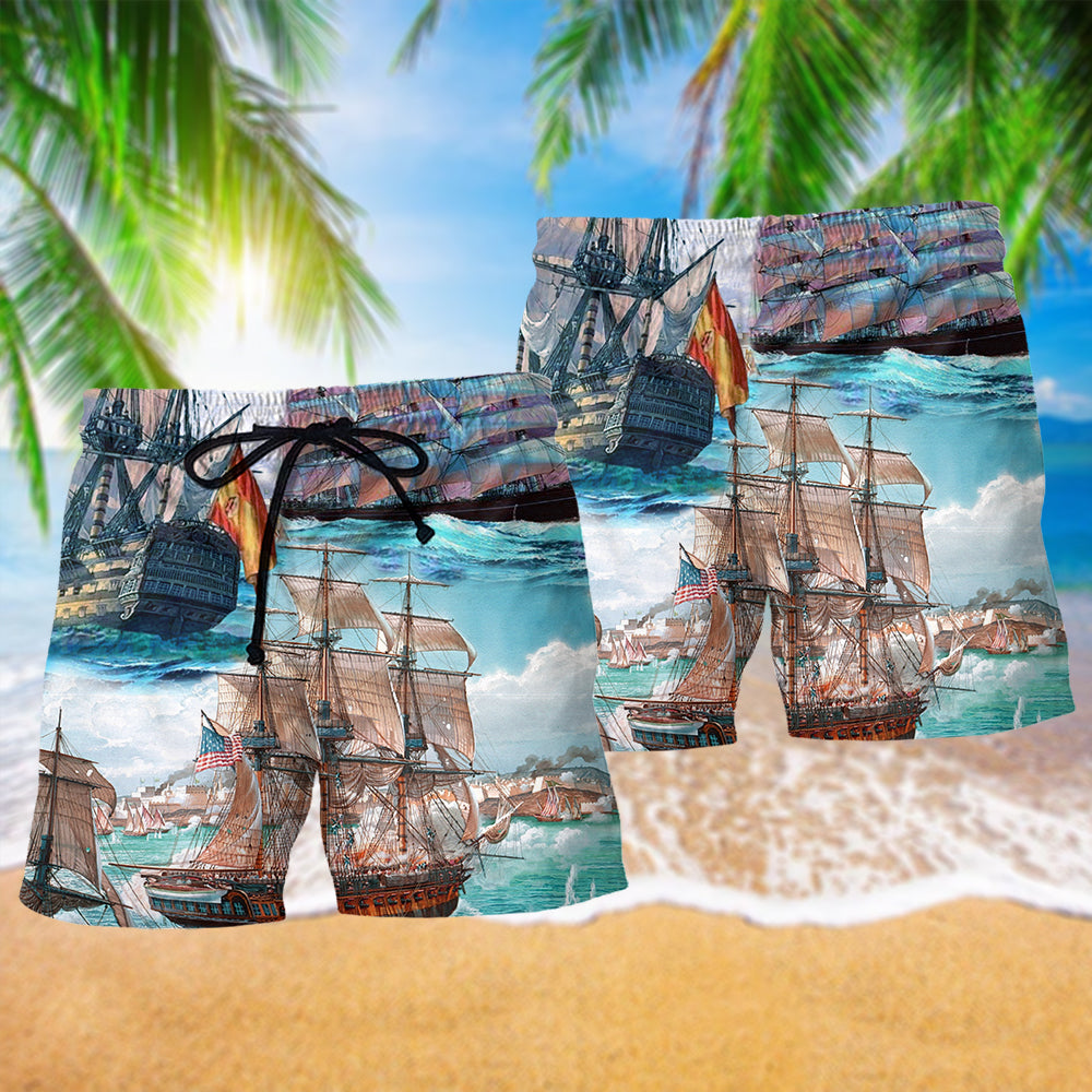 Sail Come Away With Me - Beach Short Reefox - Owls Matrix LTD