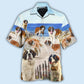 Saint Bernard Dog Funny Beach Style - Hawaiian Shirt - Reefox