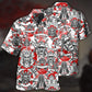 Samurai Japan Red style - Hawaiian shirt - Reefox